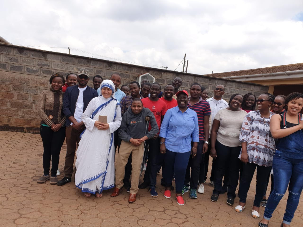 GA staff who visited St Teresa’s children’s home to support children living with congenital development challenges